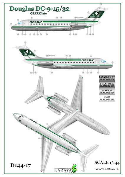 Douglas DC9-15/32 - late- (Ozark) 144-17