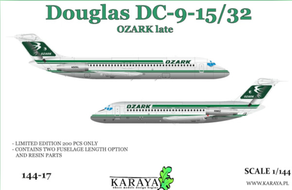 Douglas DC9-15/32 (Ozark - Late) 144-17