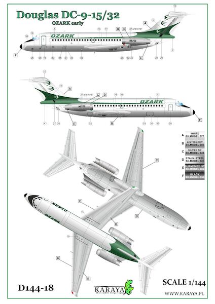 Douglas DC9-15/32 - Early- (Ozark)  144-18