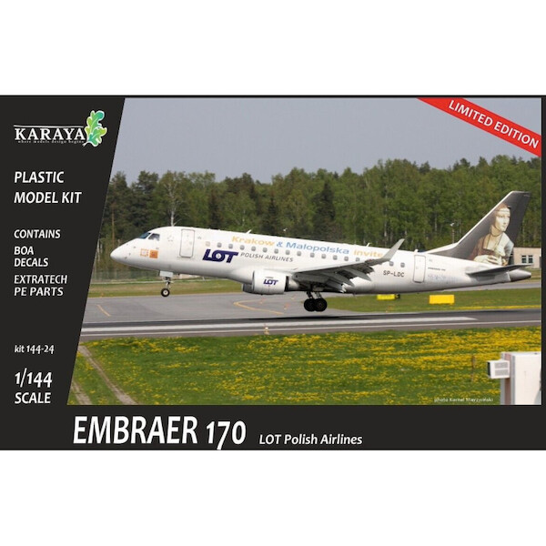 Embraer Emb170 (LOT Dama z Lasiczka) special markings and Photo etch 144-24