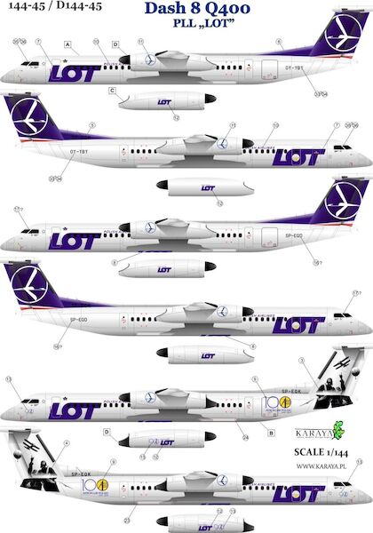 Dash8 Q400 (PLL "LOT") 144-45