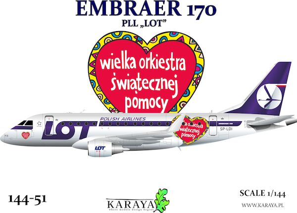 Embraer 170 PLL LOT (early and special WOSP liveries) 144-51