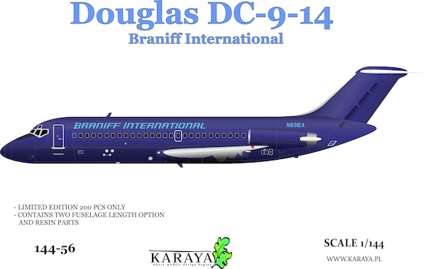 DC-9-14 - Braniff International (N931EA) 144-56