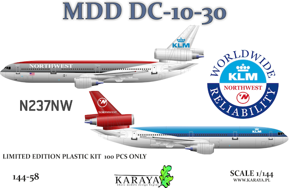 Douglas DC-10-30 (KLM/Northwest) D144-58