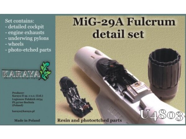 MiG29A Fulcrum Detail set  U4803