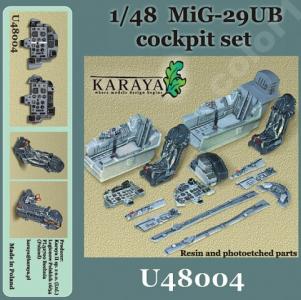 MiG29UB Fulcrum B Cockpit set (For Academy)  U4804