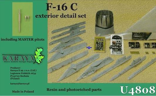 F16C Fighting Falcon External Detail set  U4808