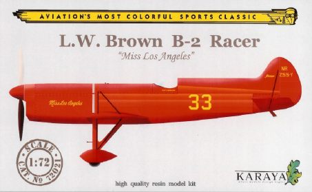 L.W. Brown B-2 Racer `Miss Los Angeles` KY72021