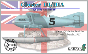Gloster III/IIIA Schneider cup racer 1927 KY72024