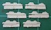 MiG29 Fulcrum Underwing pylon set (6Pcs) KYU4802