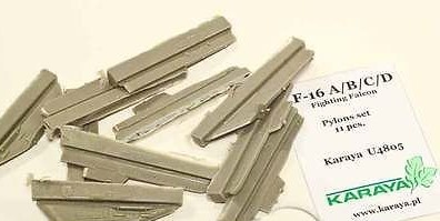 F16A/B/C/D Fighting Falcon Pylon Set (11 pieces) U4805