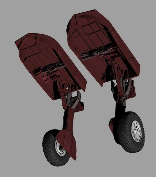 Grumman F6F-3/5 Hellcat landing gear (Eduard)  KLG4808EDU