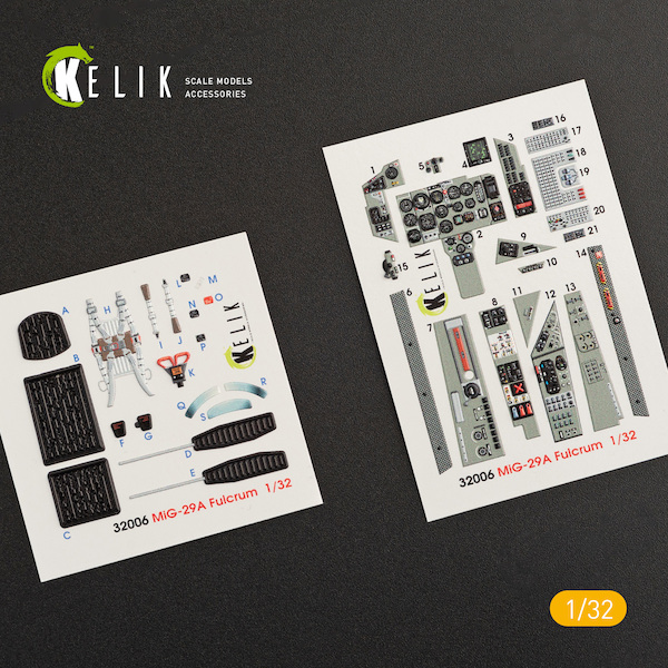 3D Interior Detail set MiG29A (9-12) Fulcrum (Trumpeter) k32006