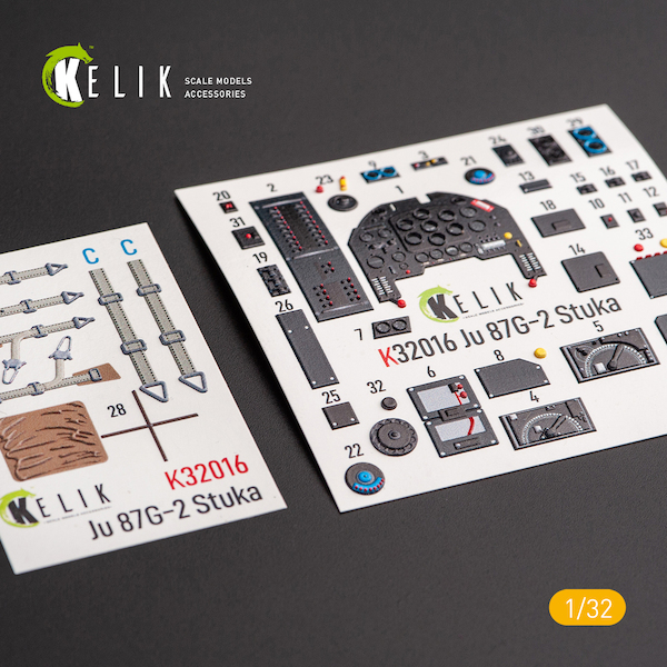 3D Interior Detail set Junkers Ju87D/G Stuka (Trumpeter) k32016
