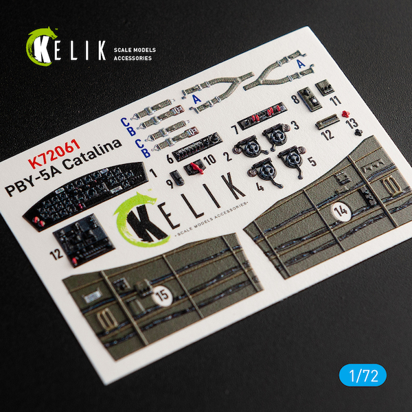 3D Interior Detail set PBY5A Catalina (Academy/hobby 200/Wolfpack) k7261