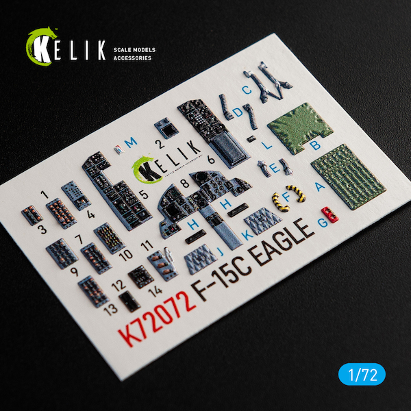 3D Interior Detail set F15C Eagle (Hasegawa) k7272
