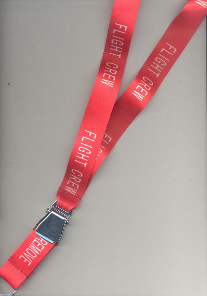 Lanyard with Flight Crew titles as 'mini-airlinebelt' LAN-FC