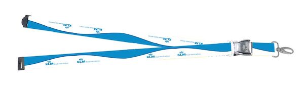 Lanyard with KLM titles as 'mini-airlinebelt' LAN-KLM