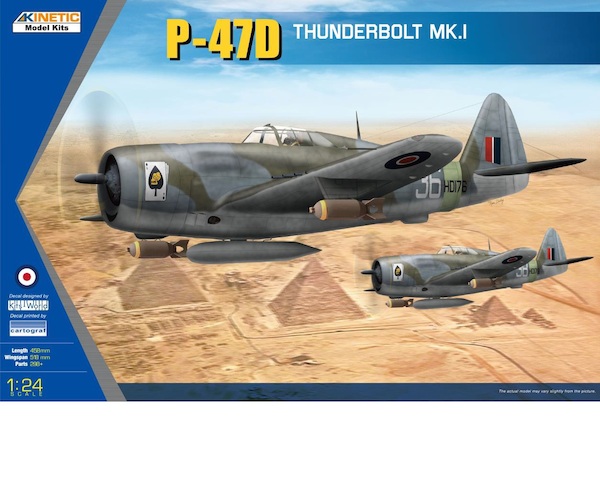 Republic P47D Thunderbolt MK1  Razorback (RAF)  K-3212