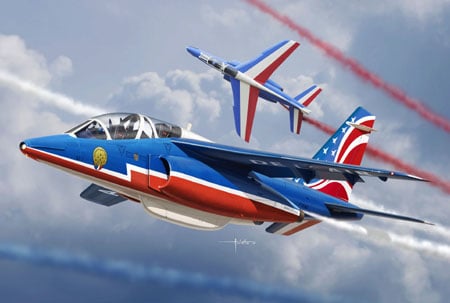 Alpha Jet (Patrouille de France 2017 livery) 2 kits included  K-48064