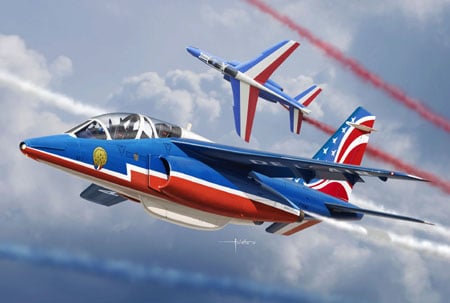 Alpha Jet (Patrouille de France 2017 livery) 2 kits included K-48064
