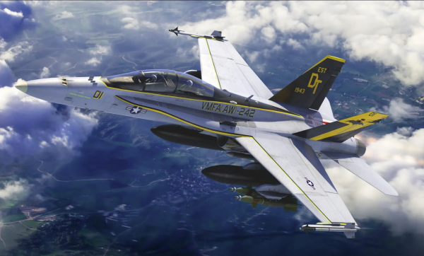 F/A18D Hornet (VMFA242 "Bats"  USMC)  K-48121