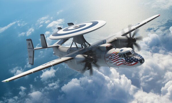 Grumman E2C-2000 Hawkeye (VAW123 "Screwtops") K-48135
