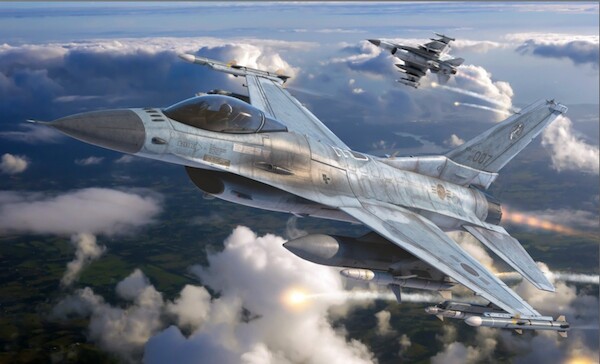 KF-16U Fighting Falcon ROKAF VIPER (Decals and parts for A and C Variants) K-48153