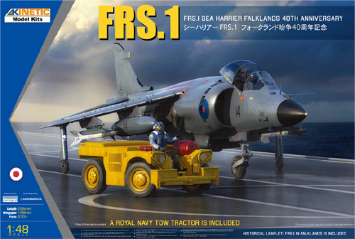 Sea Harrier FRS1 Falklands 40th Anniversary. Incl Royal Navy Tow tractor K48138