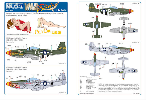 P51D Mustang (Charles Weaver 326FS, 375FG) kw132001