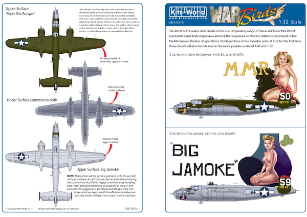 North American B25J Mitchell (447th BS, 321st BG, 486BS, 340BG) kw132010