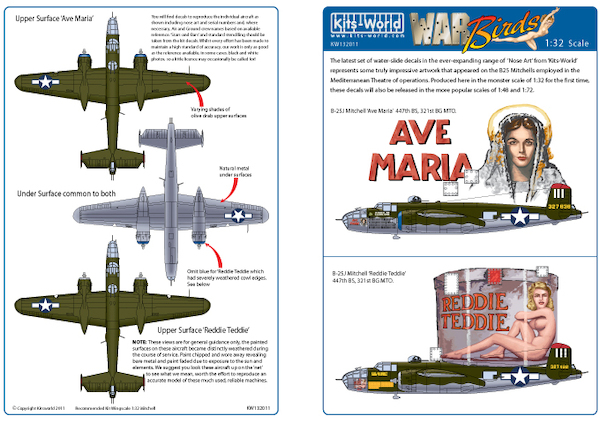 North American B25J Mitchell (447th BS, 321st BG) kw132011