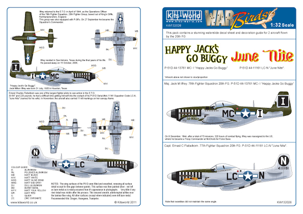 P51D Mustang (20th FG "Happy Jack's go Buggy, June Nite") kw132026