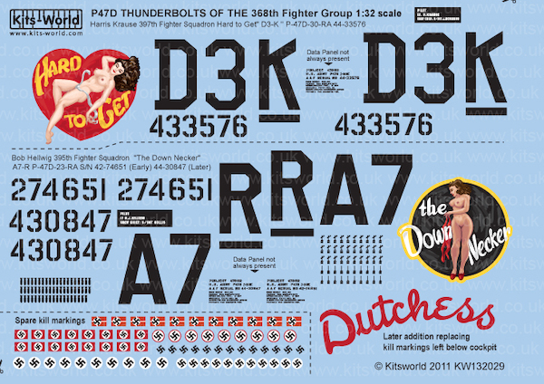 P47D Thunderbolt 386th FG "Hard to get, the down Necker") kw132029