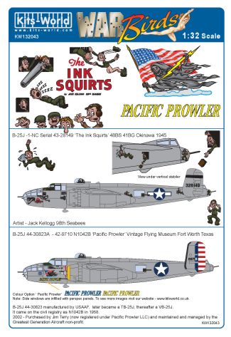 North American B25J Mitchell ("The Ink Squirts" 98 Seebeas) kw132043