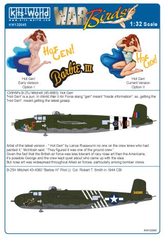 North American B25J Mitchell ("Hot Gen", "Barbie") kw132045