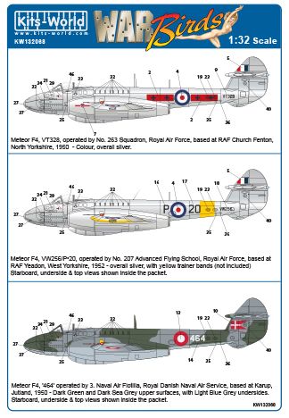 Gloster Meteor F MKIV (RAF, Royal Danish Air Force) KW132068