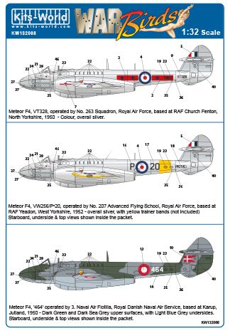 Gloster Meteor F MKIV (RAF, Royal Danish Air Force)  KW132068