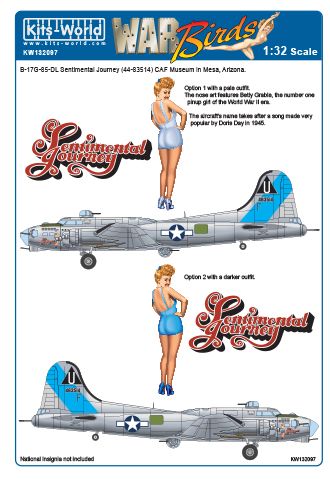 Boeing B17G Flying Fortress (44-83514 "Sentimental journey "CAF)  kw132097