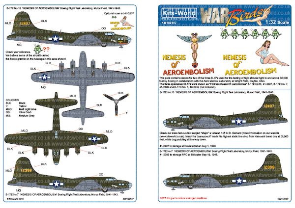 B17E Flying Fortress Testplanes kw132107