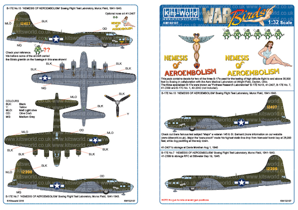 B17E Flying Fortress Testplanes  kw132107