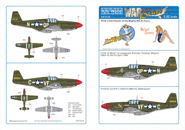 North American P51B Mustang 'Little Friends' of the Mighty Eighth AF Vol 2  kw132128