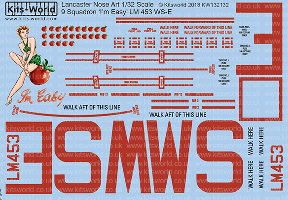 Avro Lancaster B Mk I (LM435 WS-E "I'm Easy" 9sq RAF) kw132132