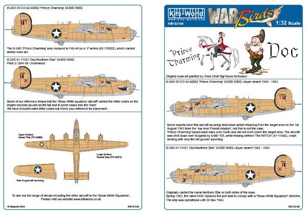 Consolidated B24D Liberator (Double Sheet) kw132145