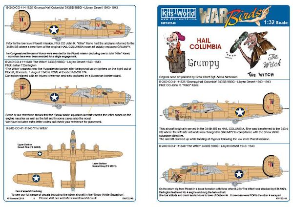 Consolidated B24D Liberator (Double Sheet)  kw132149