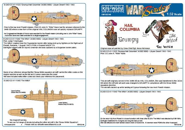 Consolidated B24D Liberator (Double Sheet) kw132149