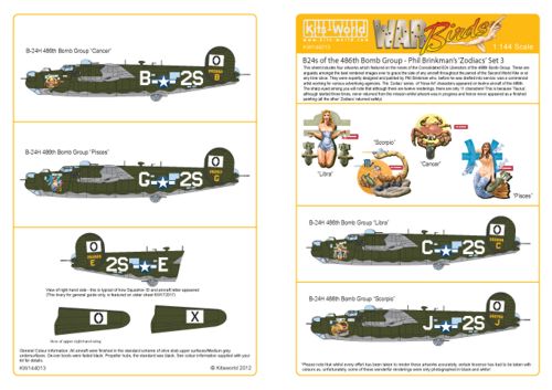 B24 Liberators of the 486th BG - Phil Brinkmans Zodiac's  kw144013