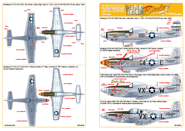 North American P51D/K/F6C/F6D Mustang kw144050
