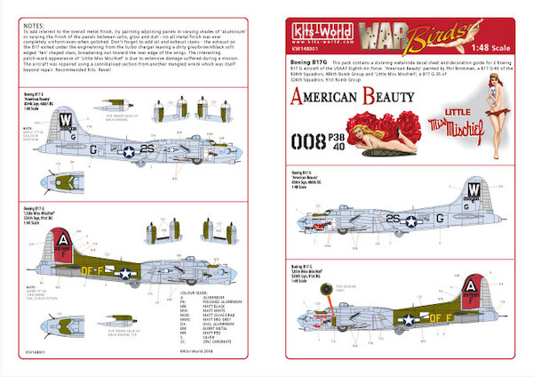 B17G Flying Fortress "American beauty- Little Miss Mischief" kw148001
