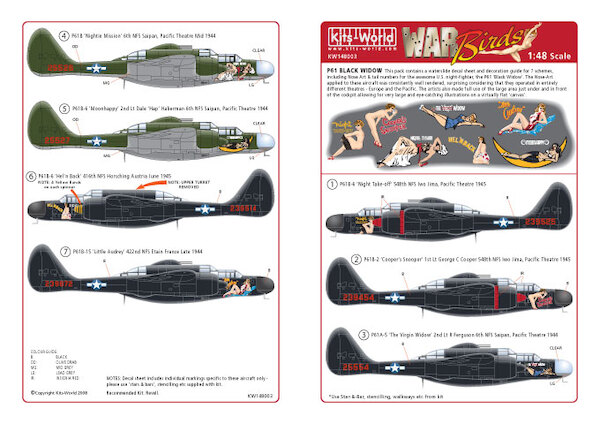 P61 Black Widow "Night Take off, Coopers Snooper, Hell, 'n Back,) kw148003